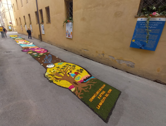 Un’infiorata speciale per Valter Baldaccini e i 10 anni della Fondazione